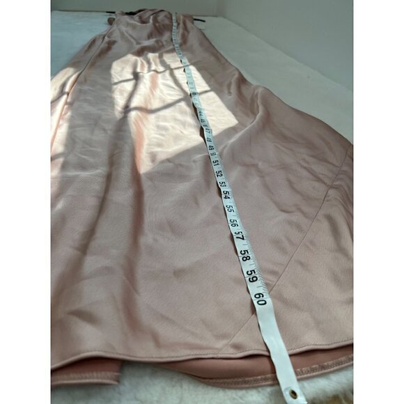 NWTD LOVELY Size S Imogen Twist Halter Charmeuse Trumpet Gown MSRP $231 - Picture 6 of 13